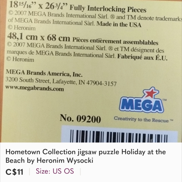 Hometown Collection jigsaw puzzle Holiday at the Beach by Heronim Wysocki - Picture 3 of 3